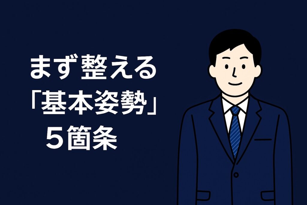 「まず整える『基本姿勢』5箇条」